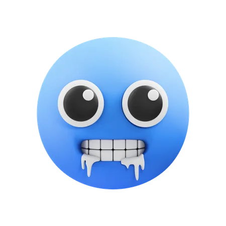 Kälte-Emoji  3D Icon