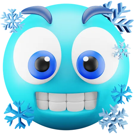 Kälte-Emoji  3D Icon