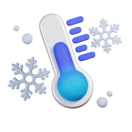 Kalte Temperatur  3D Icon