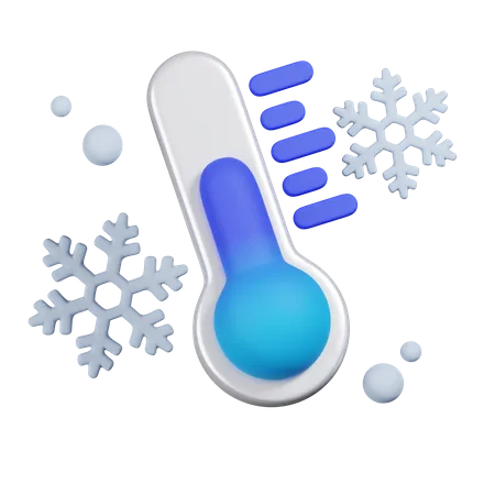 Kalte Temperatur  3D Icon