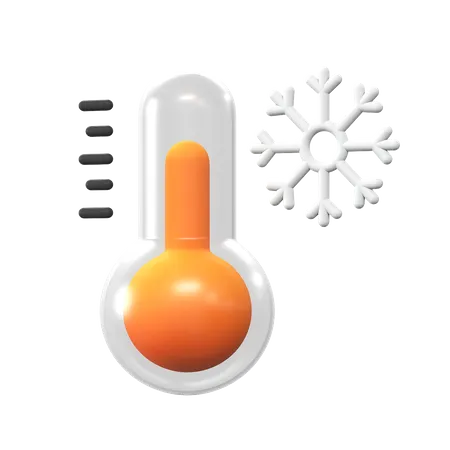 Kalte Temperatur  3D Icon