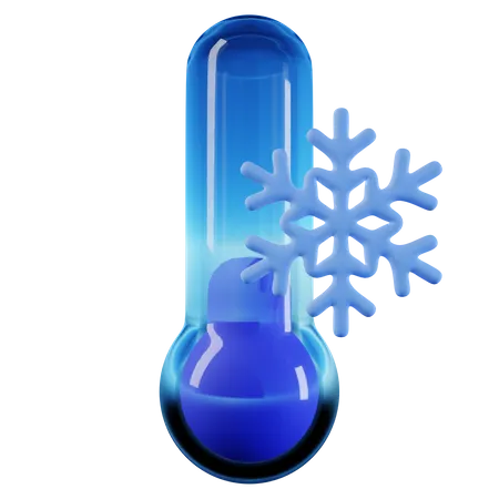 Kalte Temperatur  3D Icon