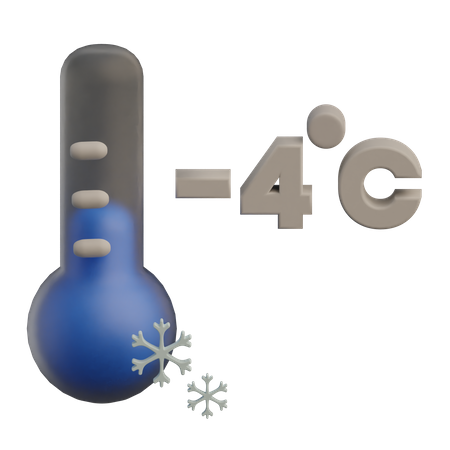 Kalte Temperatur  3D Icon