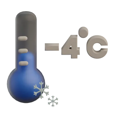 Kalte Temperatur  3D Icon