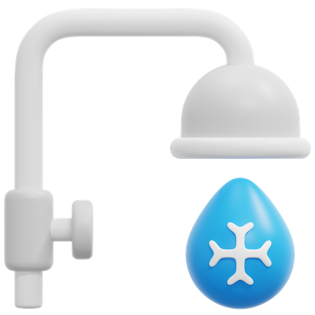 Kaltes Wasser  3D Icon