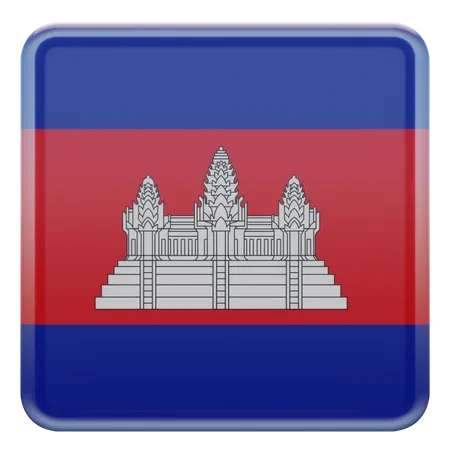 Kambodscha Flagge  3D Flag