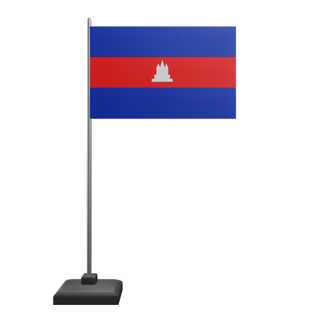Kambodscha Flagge  3D Icon