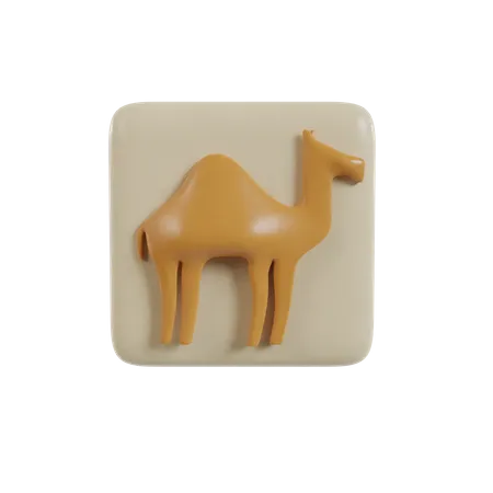 Kamel Symbol Islamisches Symbol 3D Illustration
