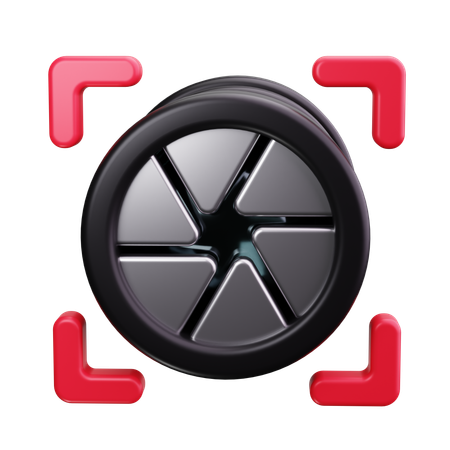 Kameraobjektiv  3D Icon
