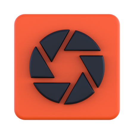 Kameraverschluss  3D Icon