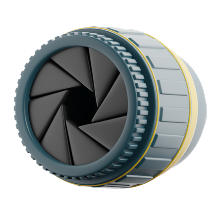 Kameraverschluss  3D Icon