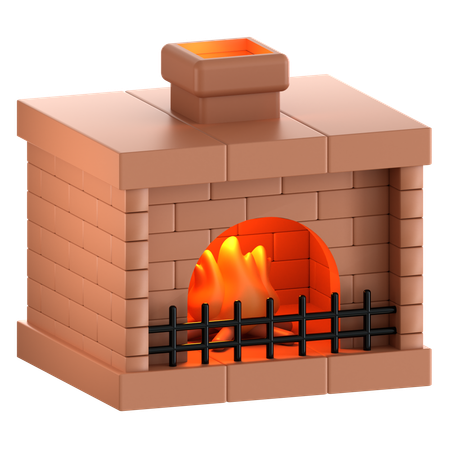 Kamin  3D Icon