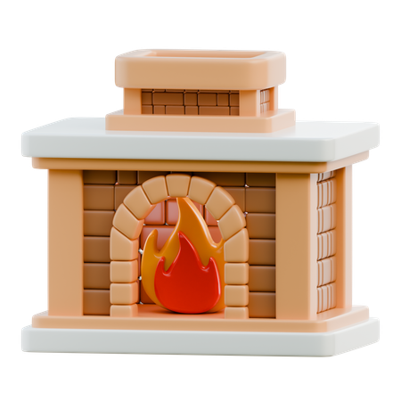 Kamin  3D Icon