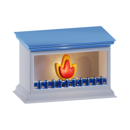 Kamin  3D Icon