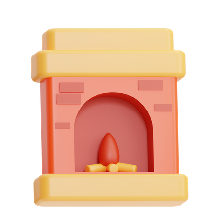 Kamin  3D Icon