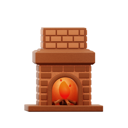 Kamin  3D Icon