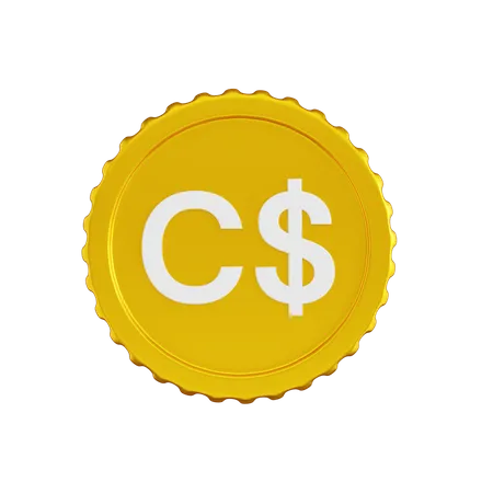 Kanada-Dollar-Münze  3D Icon