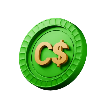 Kanadischer Dollar  3D Icon