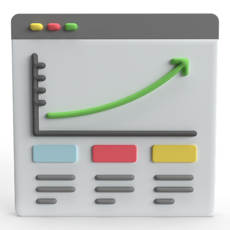 Kanalwachstum  3D Icon