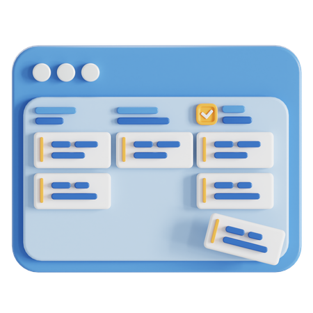 Kanban  3D Icon