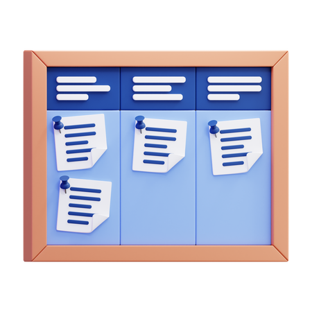 Kanban  3D Icon