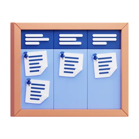 Kanban  3D Icon