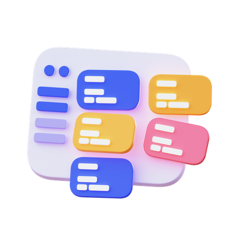 Kanban  3D Icon