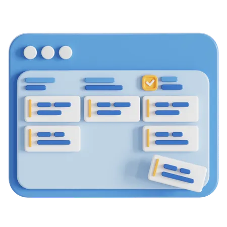 Kanban  3D Icon