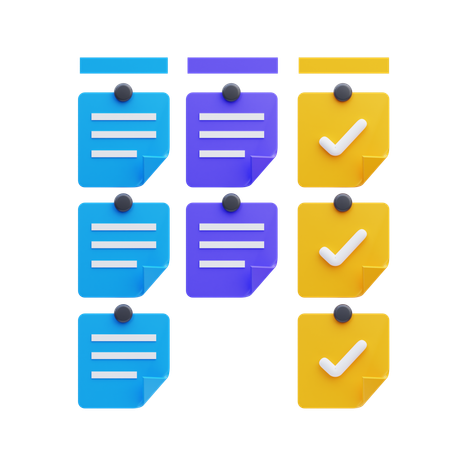 Kanban  3D Icon