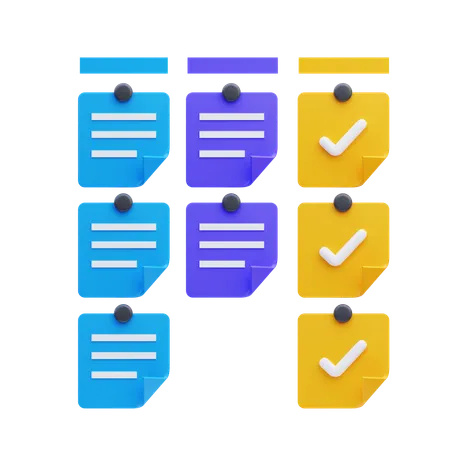 Kanban  3D Icon
