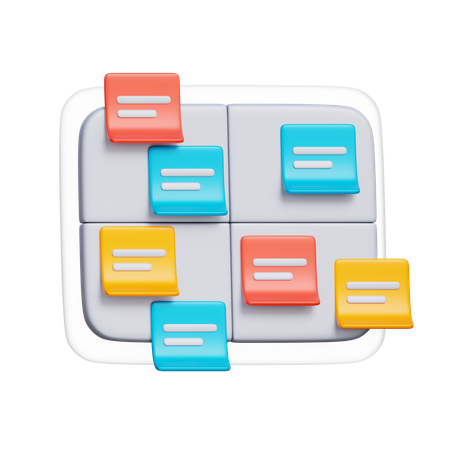 칸반 보드  3D Icon