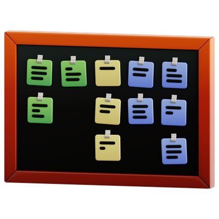 Kanban Board  3D Icon