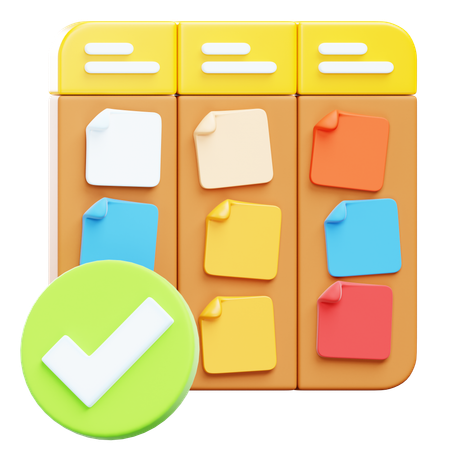 Kanban Board  3D Icon