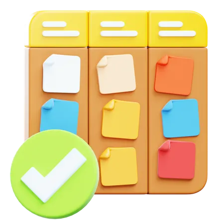 Kanban Board  3D Icon