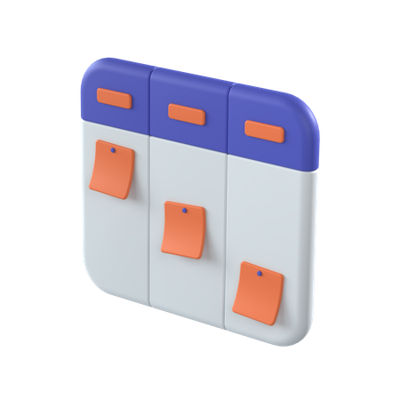 Kanban Board  3D Icon