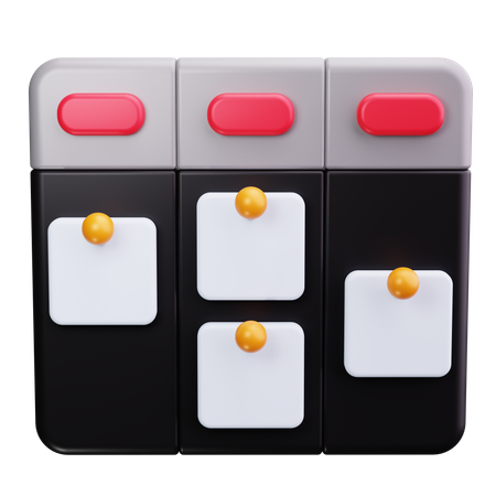 Kanban Board  3D Icon