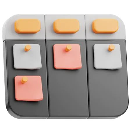 Kanban Board  3D Icon