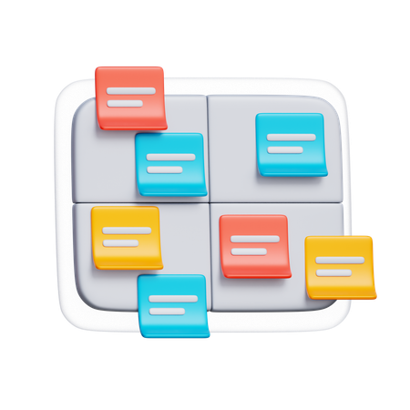 Kanban Board  3D Icon