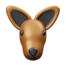 3d kangaroo face emoji