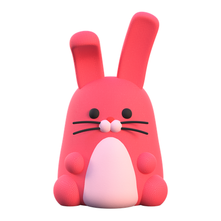 Kaninchen  3D Illustration