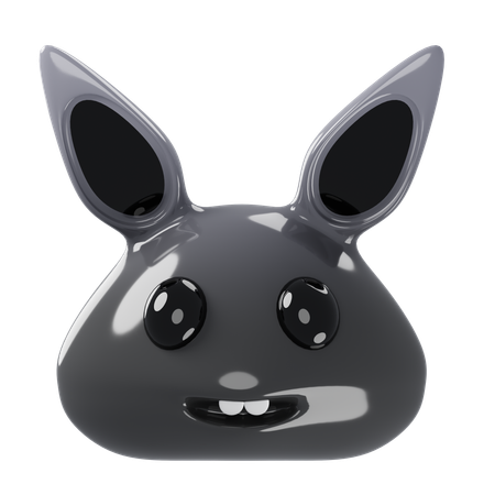 Kaninchen Gekritzel  3D Icon