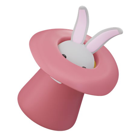 Kaninchen Magie  3D Icon