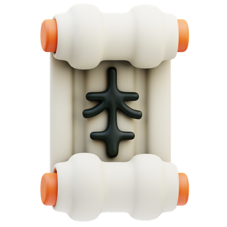 Kanji Scroll  3D Icon