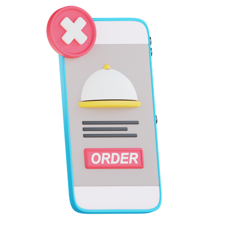 Kann keine Bestellung annehmen  3D Icon