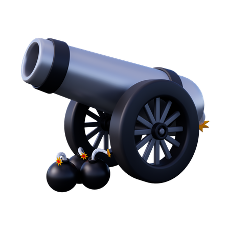Kanone  3D Icon