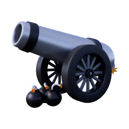 Kanone  3D Icon