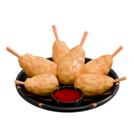 Karaage  3D Icon