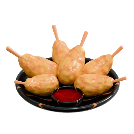 Karaage  3D Icon