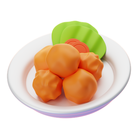 Karaage  3D Icon