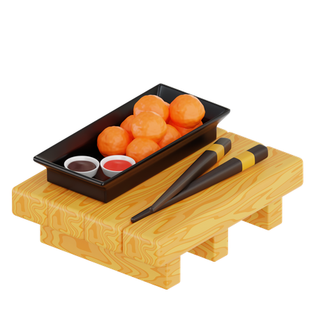 Karaage  3D Icon